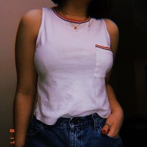 Red and black collared shirt